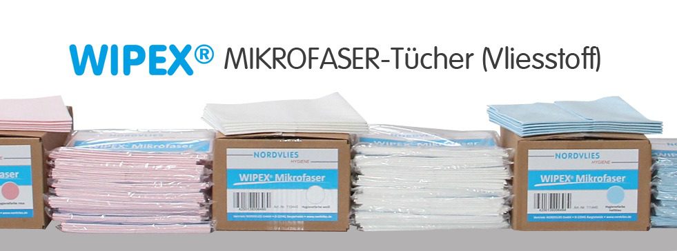 WIPEX MIKROFASER Tücher Vliesstoff Nordvlies Hygiene